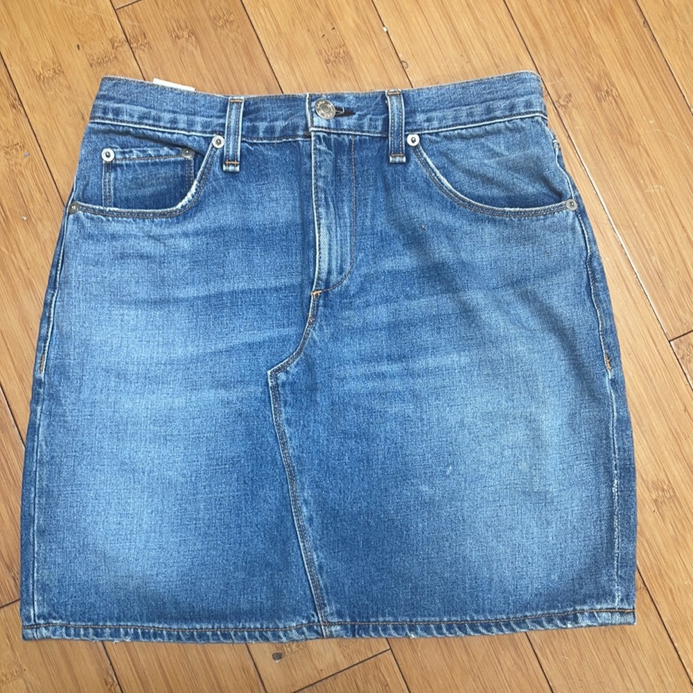 Rag & Bone denim mini skirt